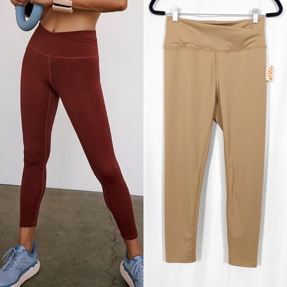 Free People Movement Wrap Lose Control Leggings: Tan